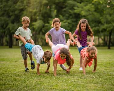 kids playing outside